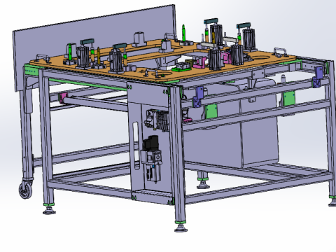 Верстак для сборки люка на крыше 3D Модель