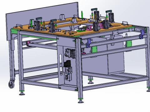 Sunroof assembly workbench 3D Model