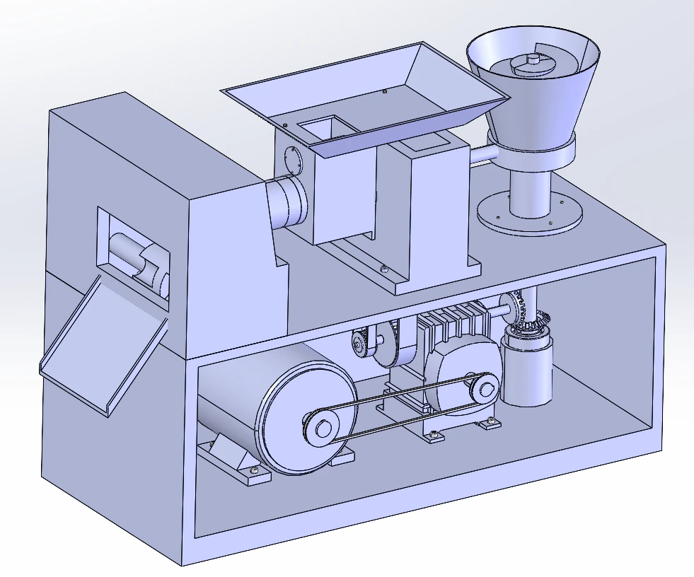 Automatic dumpling machine 3D Model .c4d .max .obj .3ds .fbx .stl .blend 