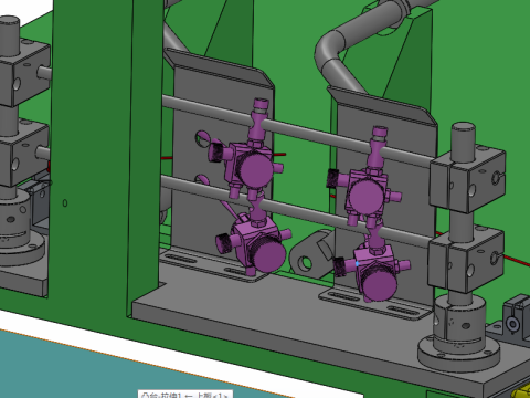 汽车稳定杆喷涂设备 3D 模型