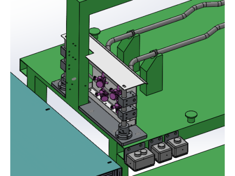 汽车稳定杆喷涂设备 3D 模型