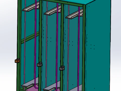 Foaming compression workstation 3D Model