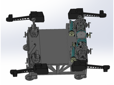 Vierrad-Ausrichtungstester 3D Modell