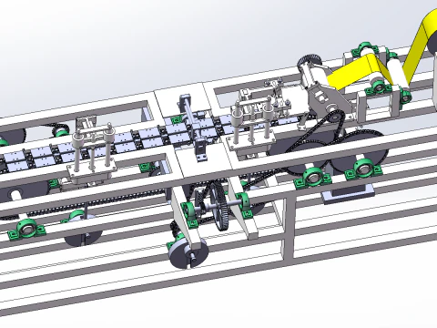 Fully automatic paper bag packaging production machine 3D Model