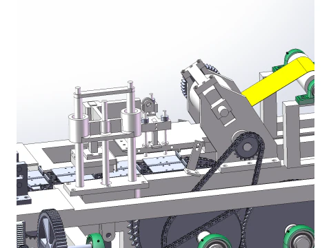 Fully automatic paper bag packaging production machine 3D Model