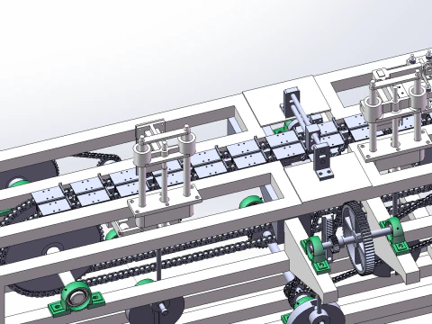 Fully automatic paper bag packaging production machine 3D Model