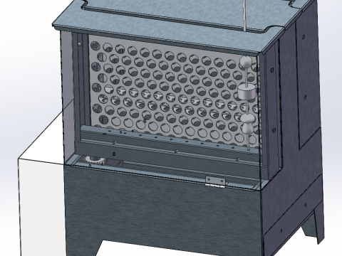 Tragbare Reise-Grillbox 3D Modell