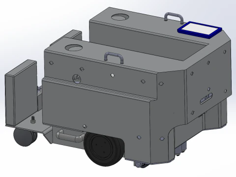 プール水ろ過機 3Dモデル