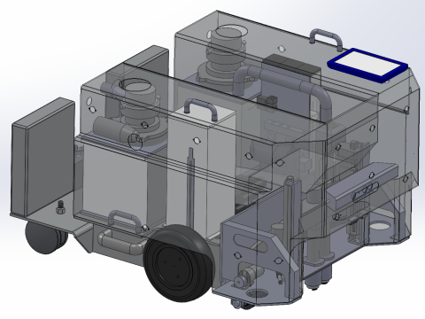 Yüzme havuzu su filtreleme makinesi 3D Model