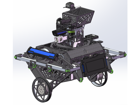 車輪付きロボット 3Dモデル