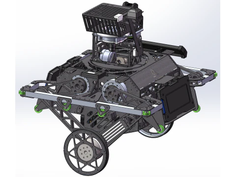 Wheeled robot 3D Model