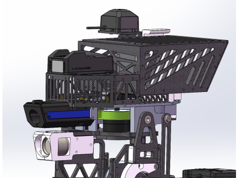 轮式机器人 3D 模型