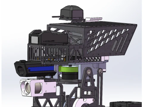 Wheeled robot 3D Model