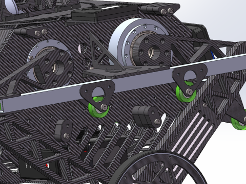 轮式机器人 3D 模型