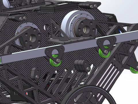 Wheeled robot 3D Model