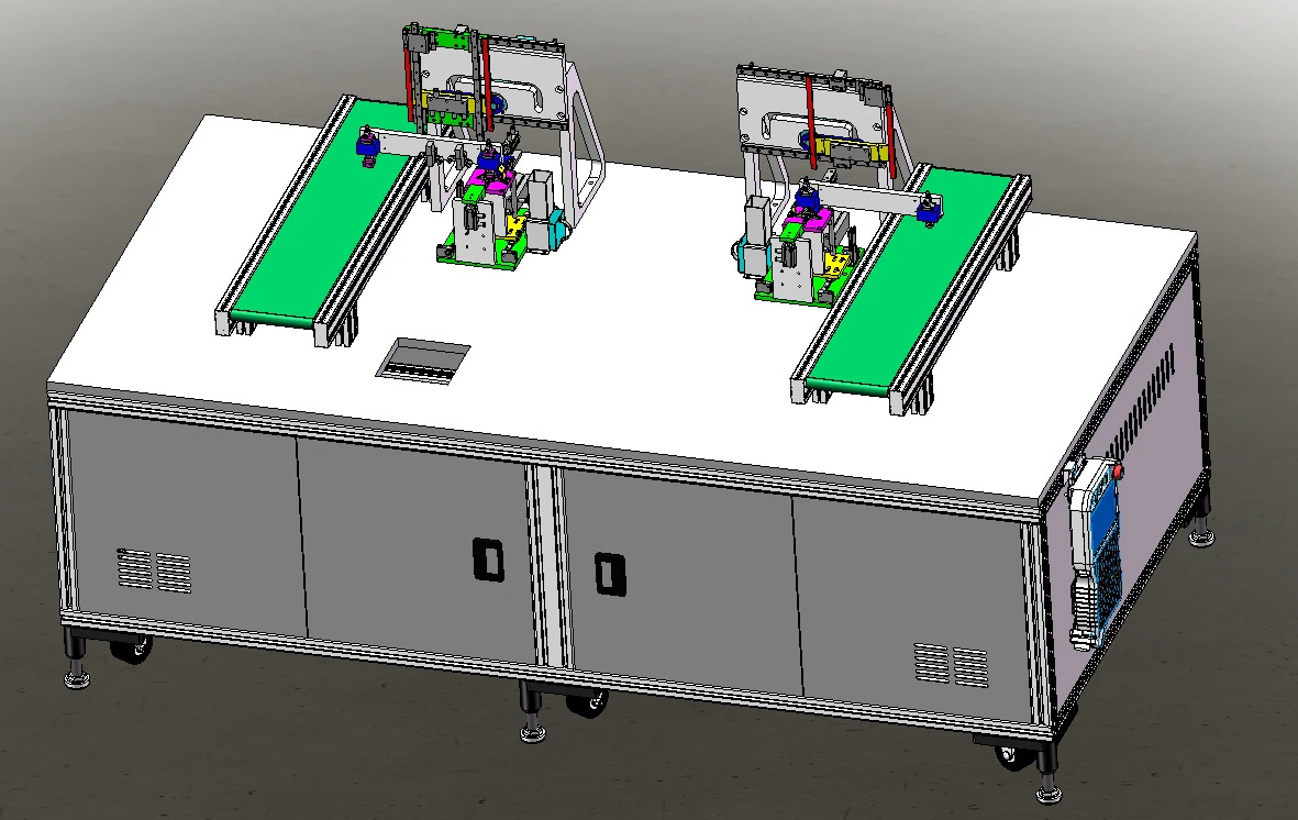 Connector testing machine automatic line workstation xt 3D Model .c4d .max .obj .3ds .fbx .stl .blend 