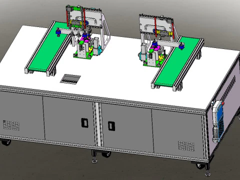 Stazione di prova connettori linea automatica xt Modello 3D