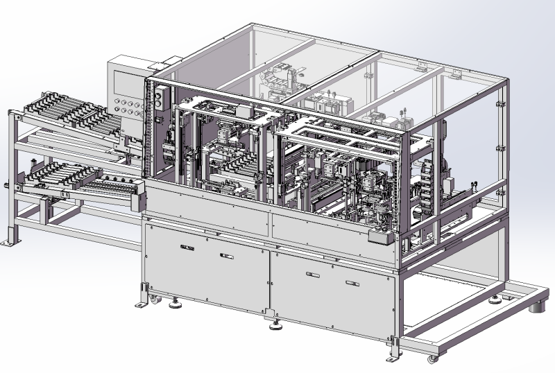 डिफ्लेक्टर असेंबली और टेप वाइंडिंग मशीन 3D मॉडल .c4d .max .obj .3ds .fbx .stl .blend 
