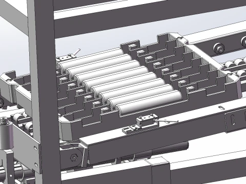 Deflector assembly and tape winding machine 3D Model