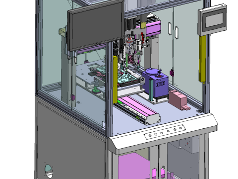 Keyboard lock screw machine 3D Model