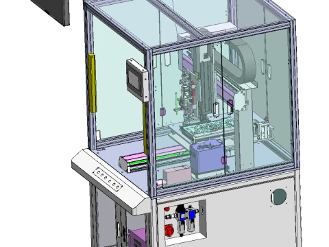 Keyboard lock screw machine 3D Model