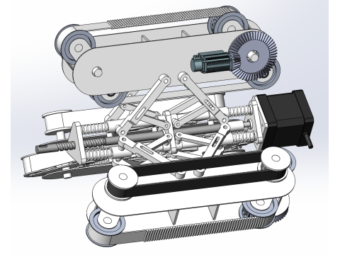 파이프 검사 로봇 sw22는 편집 가능합니다. 3D 모델