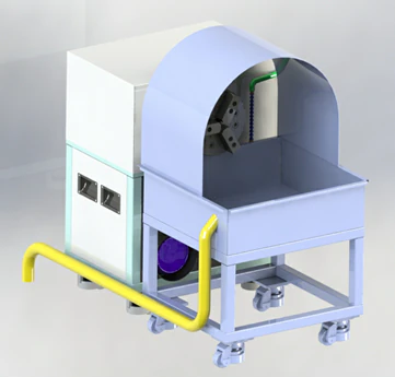 Single shaft grinding machine 3D Model .c4d .max .obj .3ds .fbx .stl .blend