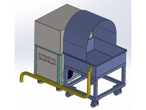 Single shaft grinding machine 3D Model