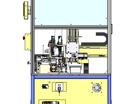 Single shaft horizontal winding machine step 3D Model