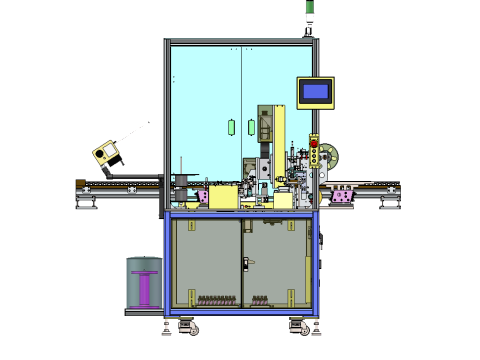 Single shaft horizontal winding machine step 3D Model