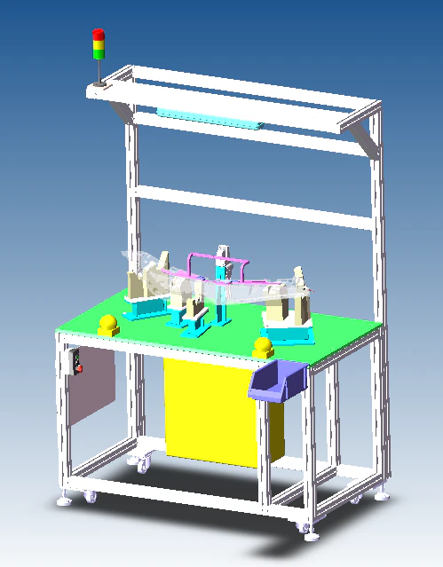 Automobile interior trim assembly workstation 3D Model .c4d .max .obj .3ds .fbx .stl .blend