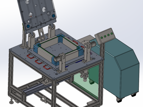 Schäumender Versuchsarbeitsplatz 3D Modell