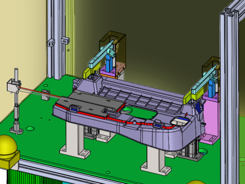 Knee bezel workstation 3D Model