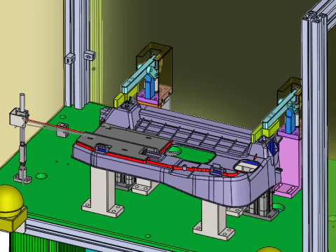 Knee bezel workstation 3D Model
