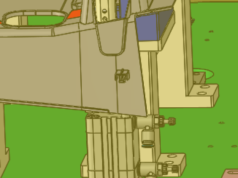 Knee bezel workstation 3D Model