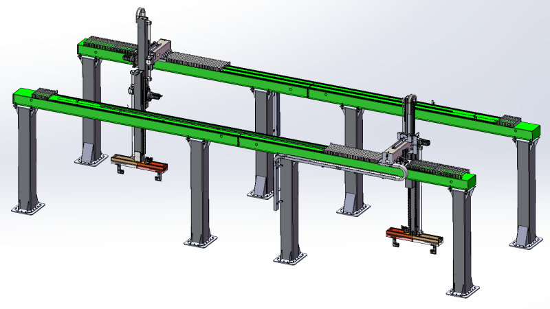 Automatische Linie für Fasshandhabungsbinder 3D Modell .c4d .max .obj .3ds .fbx .stl .blend