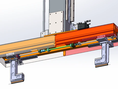 Automatic Line for Drum Handling Truss 3D Model