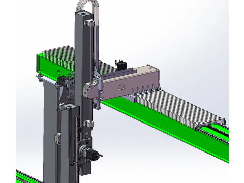 Automatic Line for Drum Handling Truss 3D Model