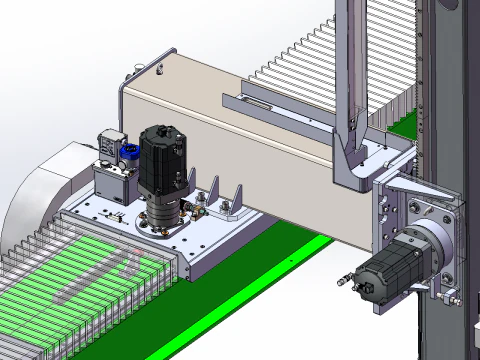 Automatic Line for Drum Handling Truss 3D Model