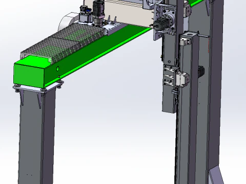 Automatic Line for Drum Handling Truss 3D Model
