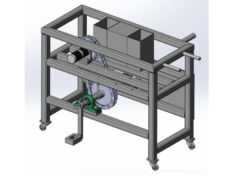Feuerwehrschlauchaufroller 3D Modell