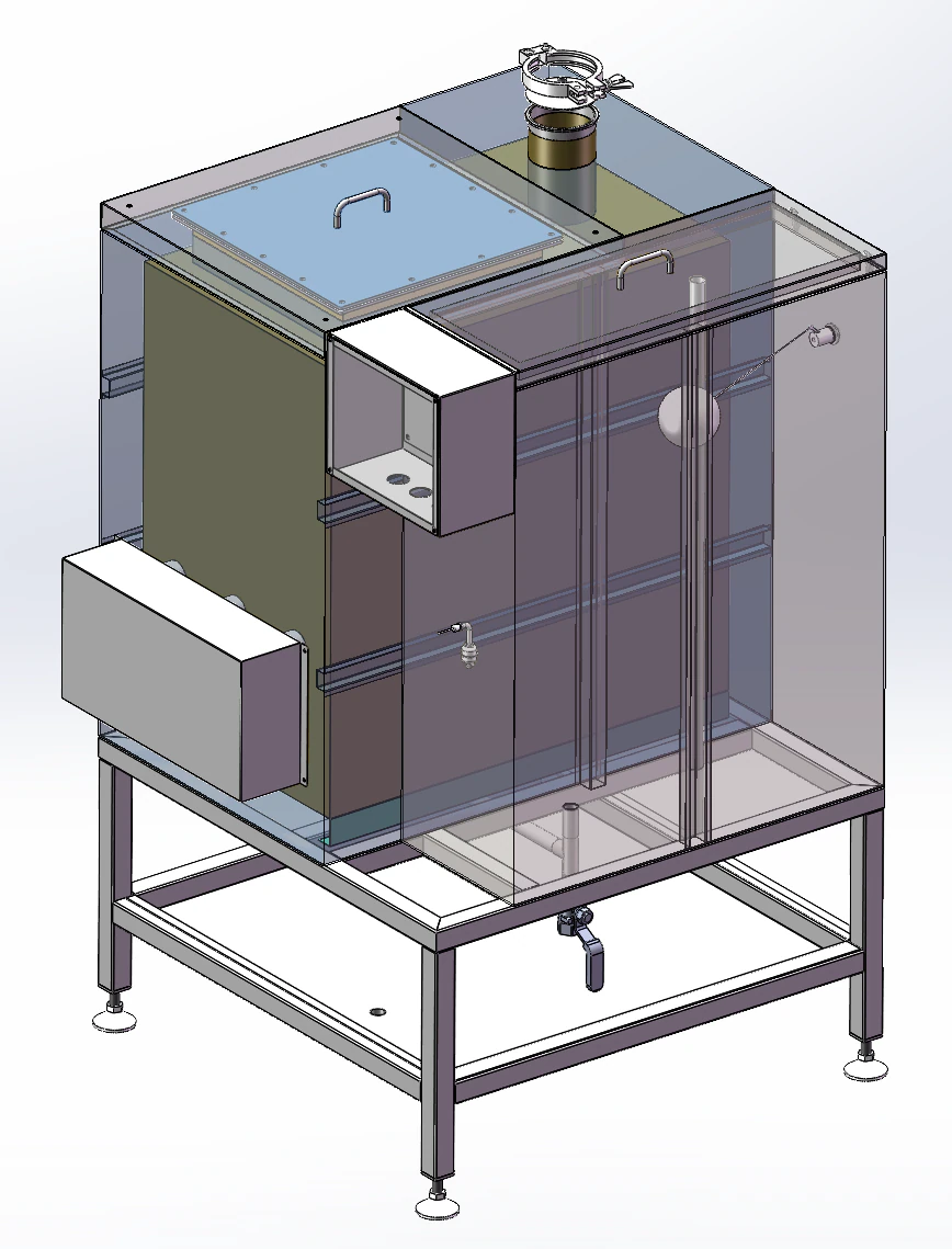Industrial humidifier 3D Model .c4d .max .obj .3ds .fbx .stl .blend