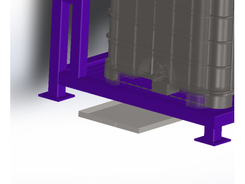 油桶搅拌站 3D 模型