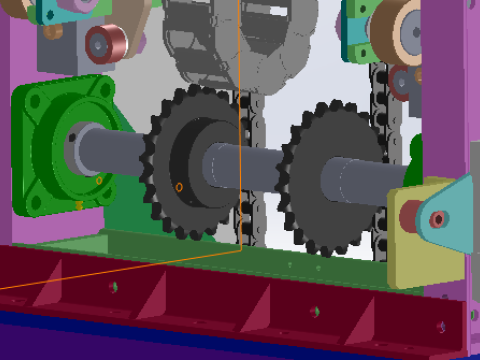 油桶搅拌站 3D 模型