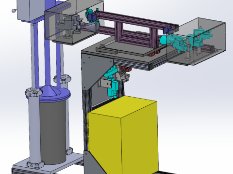 Estação de trabalho oleada Modelo 3D