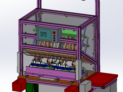 Installatiewerkstation voor zijschotten 3D Model