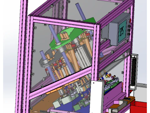 Side baffle installation workstation 3D Model