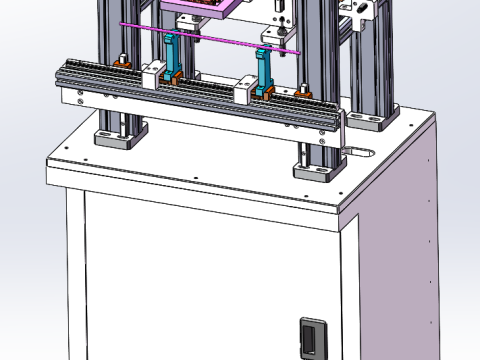 Kleine Siebdruckmaschine 3D Modell