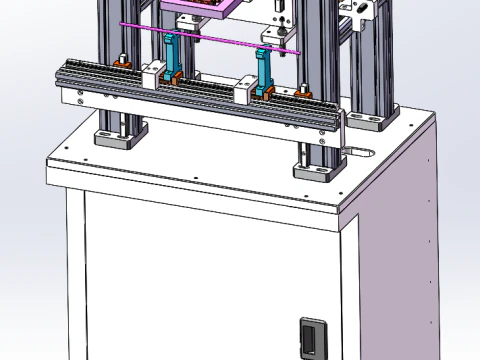 소형 스크린 인쇄기 3D 모델