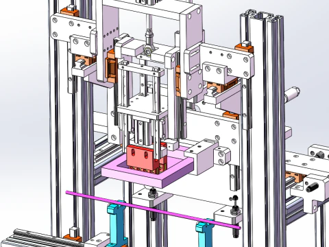 Small screen printing machine 3D Model